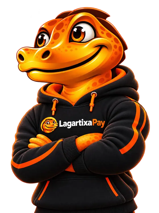 Mascote Lagartixa Pay
